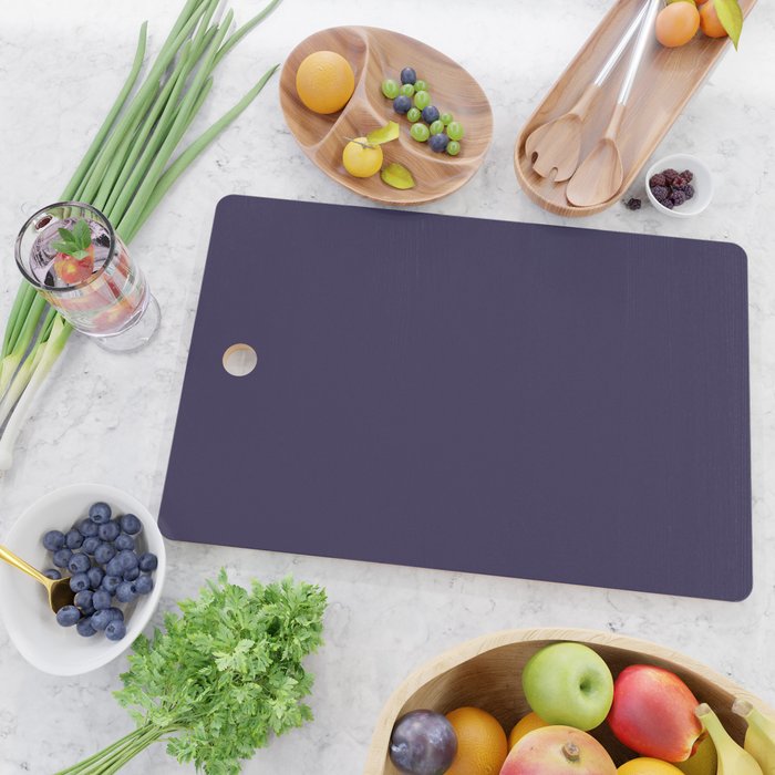 Fig Purple Solid Color Cutting Board Gallery Image 2