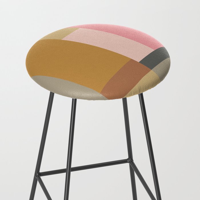 Color Block | Sage Green and Rose Pink Stool Gallery Image 2
