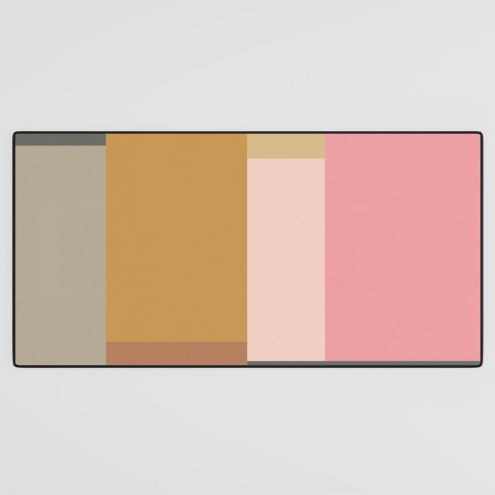 Color Block | Sage Green and Rose Pink Desk Mat Gallery Image 3
