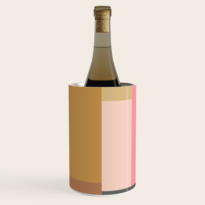 Color Block | Sage Green and Rose Pink Wine Chiller Gallery Image 1