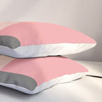 Color Block | Sage Green and Rose Pink Pillow Sham Gallery Image 3