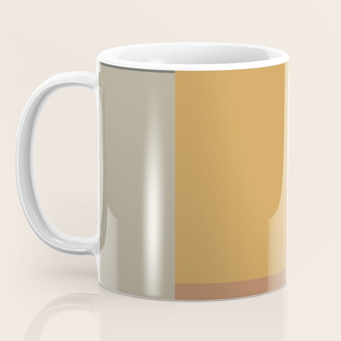 Color Block | Sage Green and Rose Pink Coffee Mug Gallery Image 3
