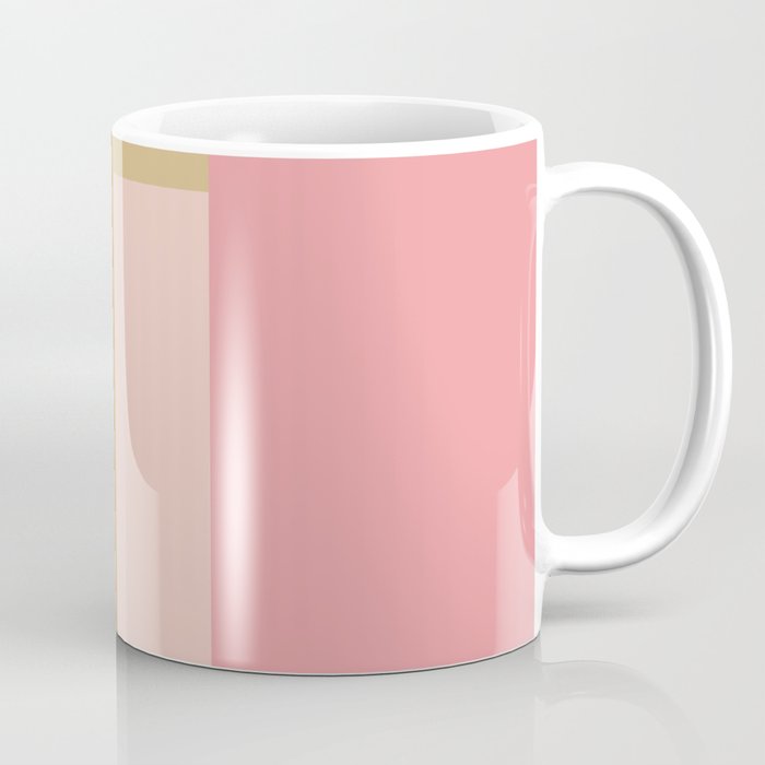 Color Block | Sage Green and Rose Pink Coffee Mug Gallery Image 1