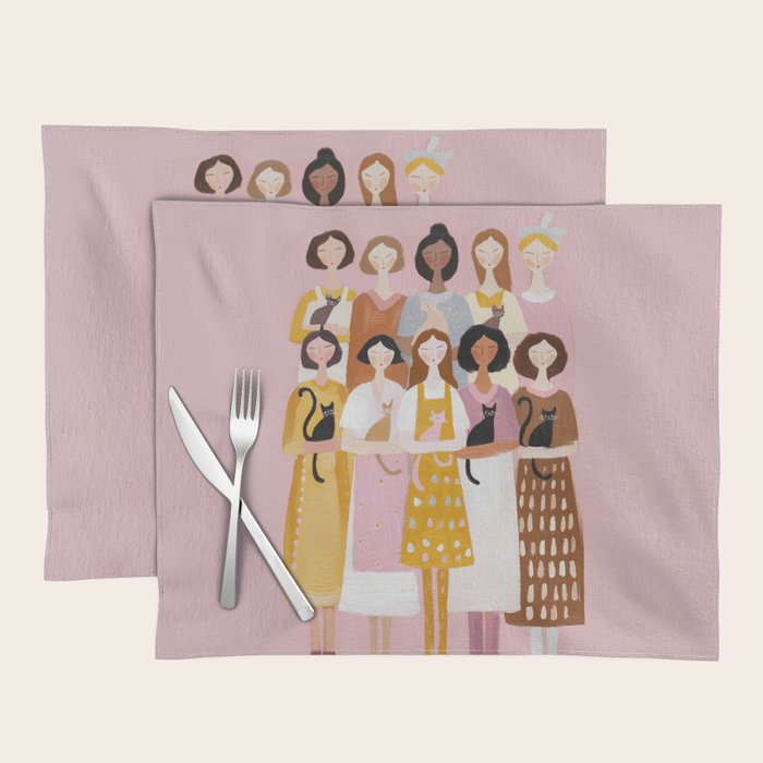 Sisterhood of Cat Lovers Placemat Gallery Image 1
