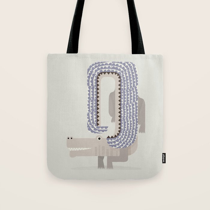 Whimsical Crocodile Tote Bag Gallery Image 1