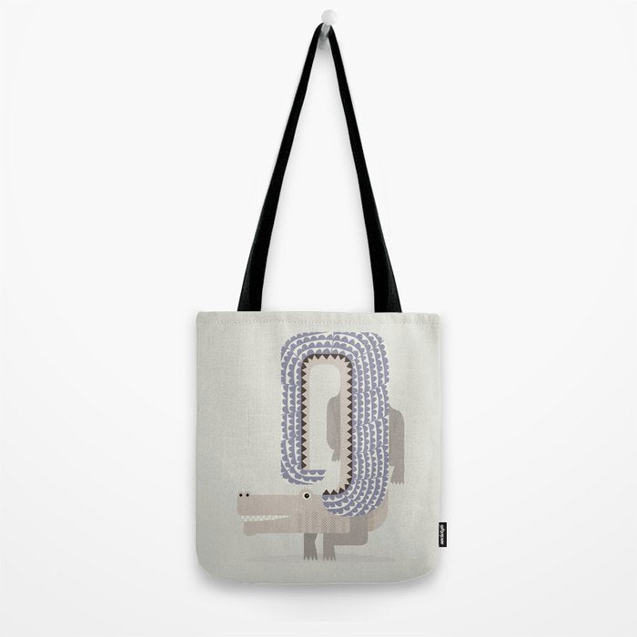 Whimsical Crocodile Tote Bag Gallery Image 2
