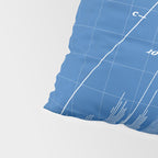 Sailboat Patent - Yacht Art - Blueprint Pillow Sham Gallery Image 4