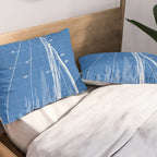 Sailboat Patent - Yacht Art - Blueprint Pillow Sham Gallery Image 2