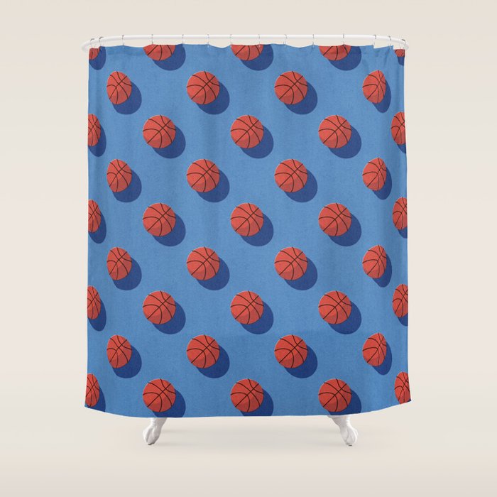 BALLS Basketball - outdoor - pattern Shower Curtain Gallery Image 1