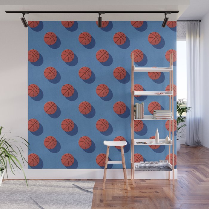 BALLS Basketball - outdoor - pattern Wall Mural Gallery Image 1