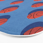 BALLS Basketball - outdoor - pattern Bath Mat Gallery Image 3