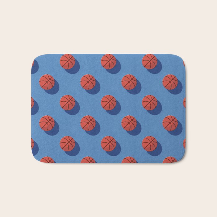 BALLS Basketball - outdoor - pattern Bath Mat Gallery Image 1