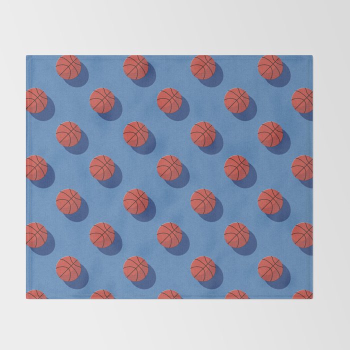 BALLS Basketball - outdoor - pattern Throw Blanket Gallery Image 2
