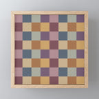 Checkered Multicolor Pattern VIII Retro Fall Mini Art Print Gallery Image 1
