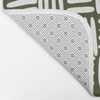 Boho (Olive Green) Bath Mat Gallery Image 2