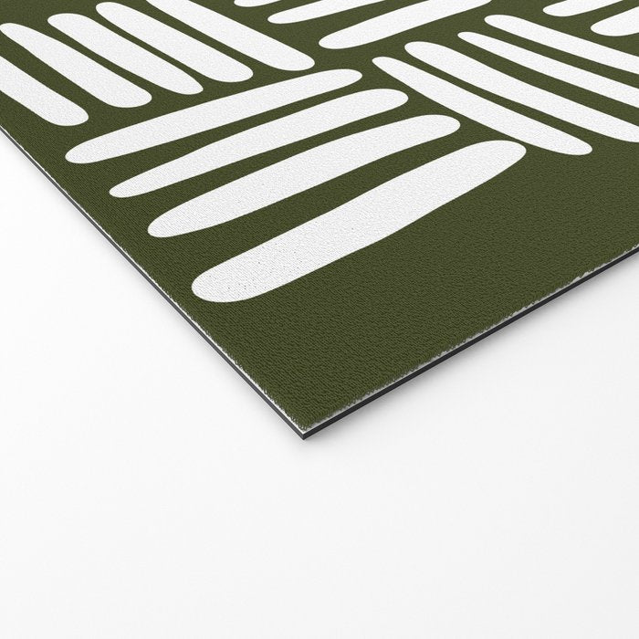 Boho (Olive Green) Welcome Mat Gallery Image 2
