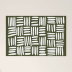 Boho (Olive Green) Welcome Mat Gallery Image 1
