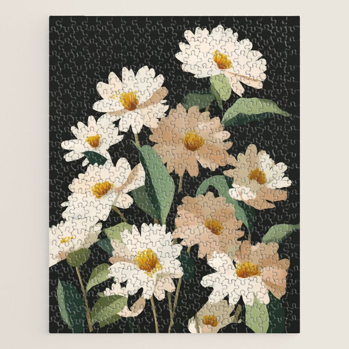 Soft Bloom Noir Jigsaw Puzzle Gallery Image 1