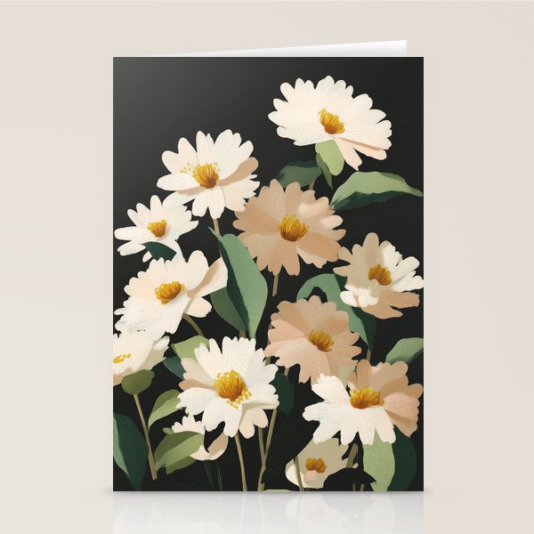 Soft Bloom Noir Stationery Card Gallery Image 2