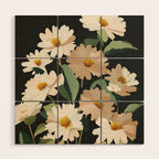 Soft Bloom Noir Wood Wall Art Gallery Image 1