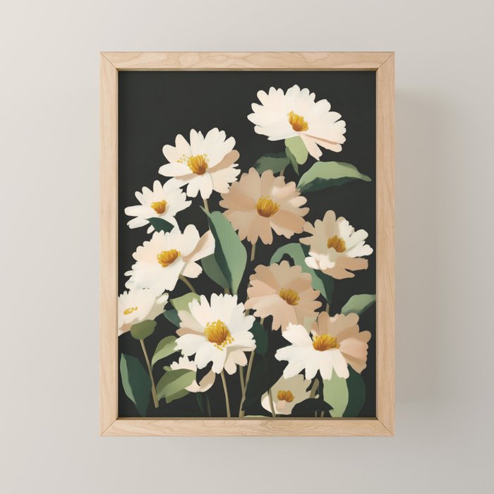 Soft Bloom Noir Mini Art Print Gallery Image 1