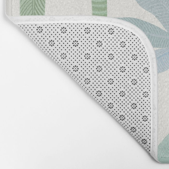 Tropic Sun - palm tree drawing Bath Mat Gallery Image 2