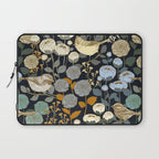 Winter Garden Birds Black Laptop Sleeve Gallery Image 1