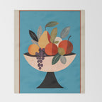 Modern Fruit Bowl I Throw Blanket Gallery Image 2