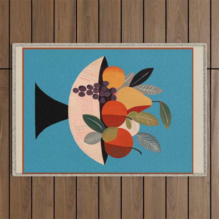 Modern Fruit Bowl I Outdoor Rug Gallery Image 1