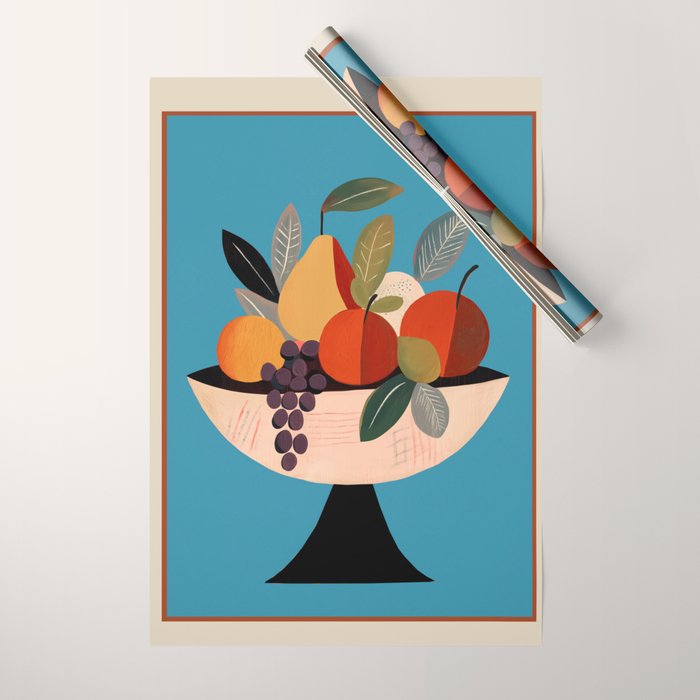 Modern Fruit Bowl I Wrapping Paper Gallery Image 1