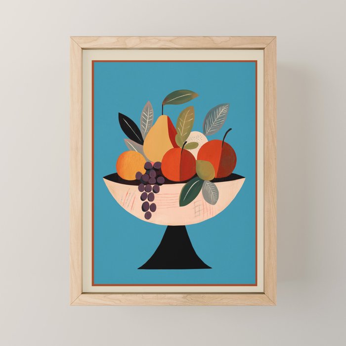 Modern Fruit Bowl I Mini Art Print Gallery Image 1