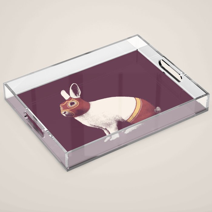 Lapin Catcheur (Rabbit Wrestler) Acrylic Tray Gallery Image 1