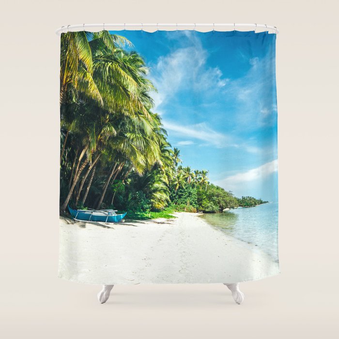 Amazing Seaside Shower Curtain Gallery Image 1