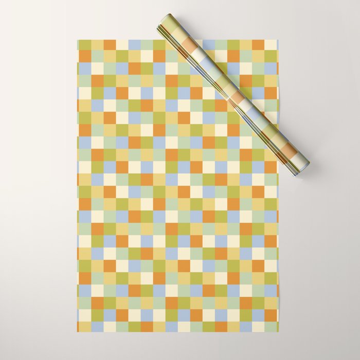 Bold Retro Checks Pattern - Small XXXVI Wrapping Paper Gallery Image 1