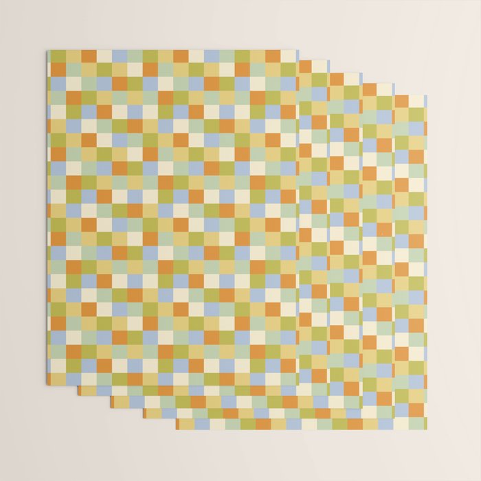 Bold Retro Checks Pattern - Small XXXVI Wrapping Paper Gallery Image 3