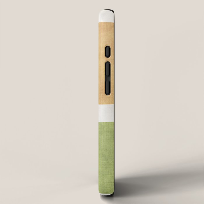 Modern Artwork Green Blue Orange Brown 01 iPhone Case Gallery Image 2