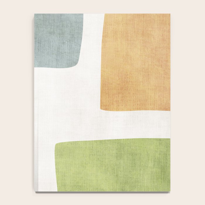 Modern Artwork Green Blue Orange Brown 01 Notebook Gallery Image 4