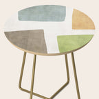 Modern Artwork Green Blue Orange Brown 01 Side Table Gallery Image 2