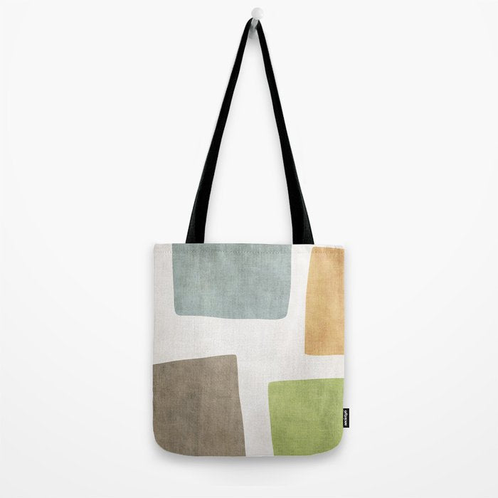Modern Artwork Green Blue Orange Brown 01 Tote Bag Gallery Image 2