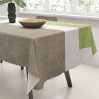 Modern Artwork Green Blue Orange Brown 01 Tablecloth Gallery Image 3