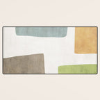 Modern Artwork Green Blue Orange Brown 01 Desk Mat Gallery Image 3