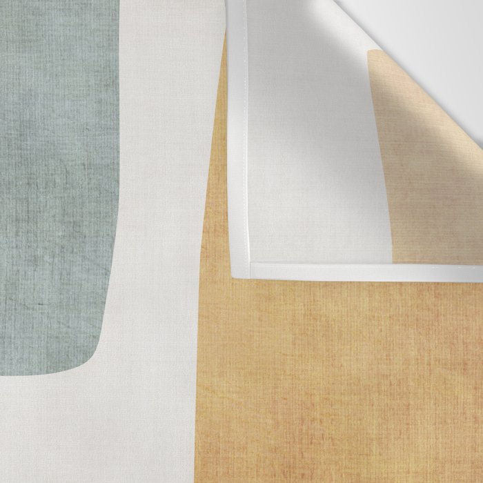 Modern Artwork Green Blue Orange Brown 01 Wall Tapestry Gallery Image 3