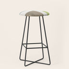 Modern Artwork Green Blue Orange Brown 01 Stool Gallery Image 1