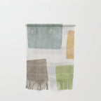 Modern Artwork Green Blue Orange Brown 01 Wall Hanging Gallery Image 1