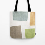 Modern Artwork Green Blue Orange Brown 01 Tote Bag Gallery Image 1