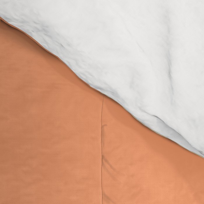 Retro Liquid Swirl Abstract Pattern in Mustard Yellow and Warm Peach Blush Tones Comforter Gallery Image 4