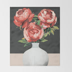 Vase of Flowers 3 Throw Blanket Gallery Image 2