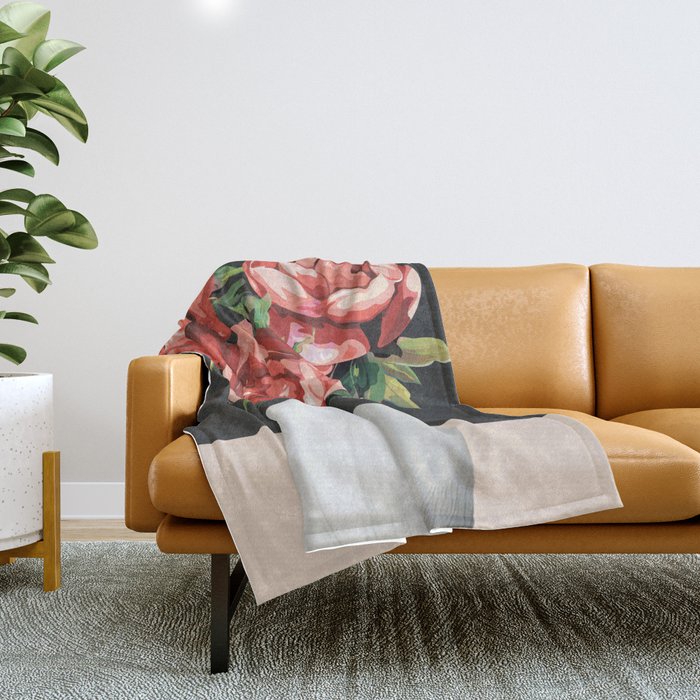 Vase of Flowers 3 Throw Blanket Gallery Image 1