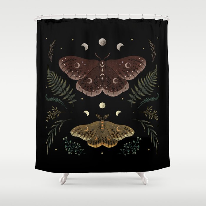 Saturnia Pavonia Shower Curtain Gallery Image 1