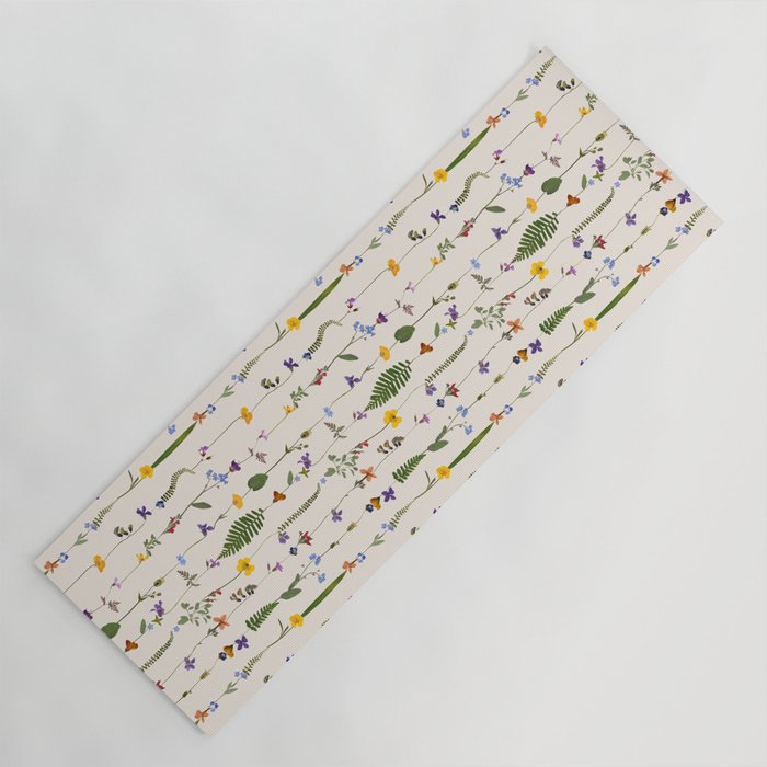 Pressed Florals Yoga Mat Gallery Image 1